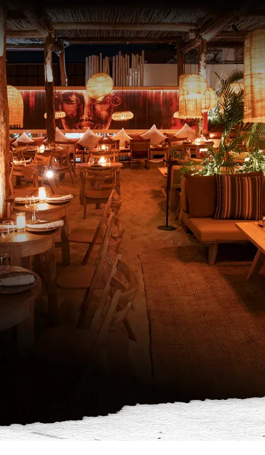 Restaurante Funky Geisha Los Cabos con vista al mar