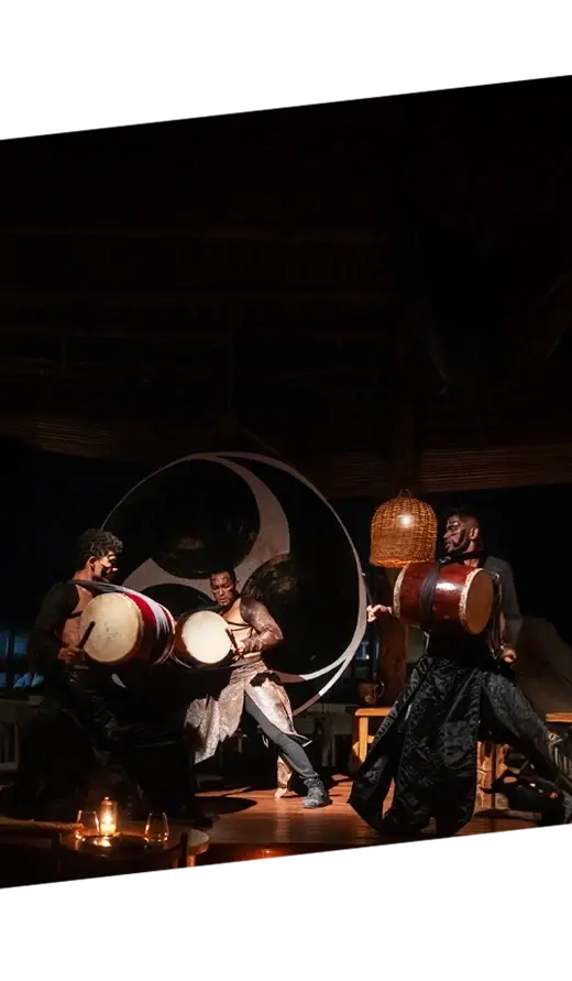 Restaurante asiático con show en vivo en Cancún