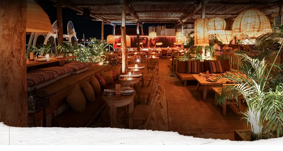 Restaurante Funky Geisha Los Cabos con vista al mar